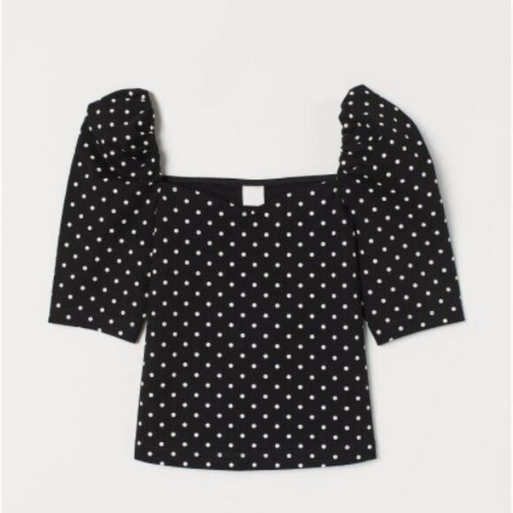 H&M Polka Dot Top (XS) - Picture 1 of 2